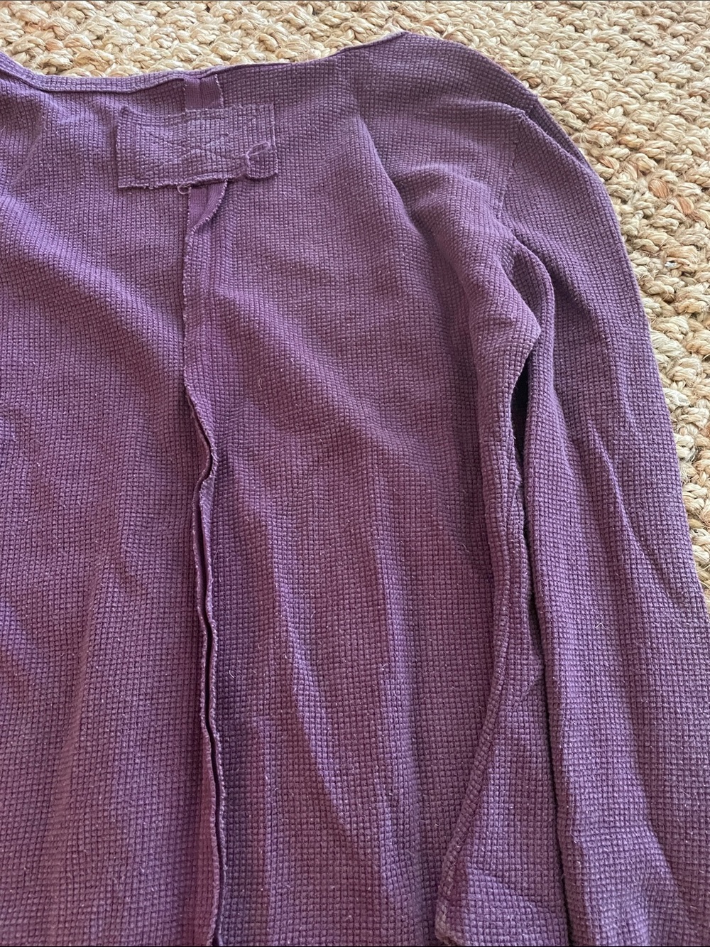SHEIN Purple Waffle Knit Long Sleeve Top - Picture 12 of 16